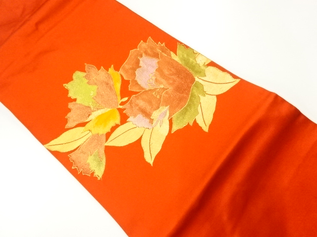 JAPANESE NAGOYA OBI / WOVEN FLOWER